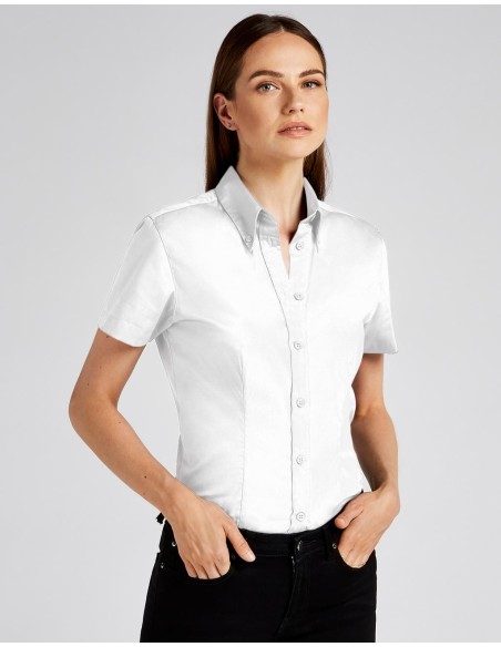 Womens Tailored Fit Premium Oxford Shirt SSL8