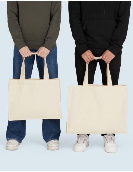 Canvas Wide Shopper with Fold LH3
