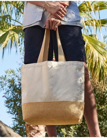Jute Base Canvas Tote1