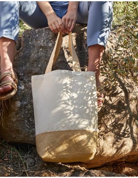 Jute Base Canvas Shopper1