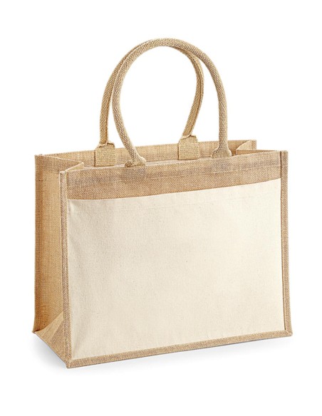 Cotton Pocket Jute Shopper0