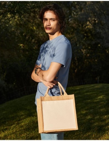 Cotton Pocket Jute Midi Tote2