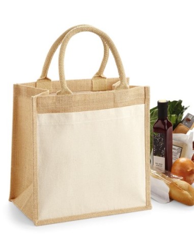 Cotton Pocket Jute Midi Tote3