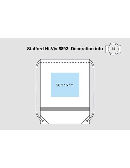 Stafford Hi-vis Drawstring Tote3