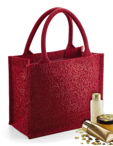 Shimmer Jute Mini Gift Bag6