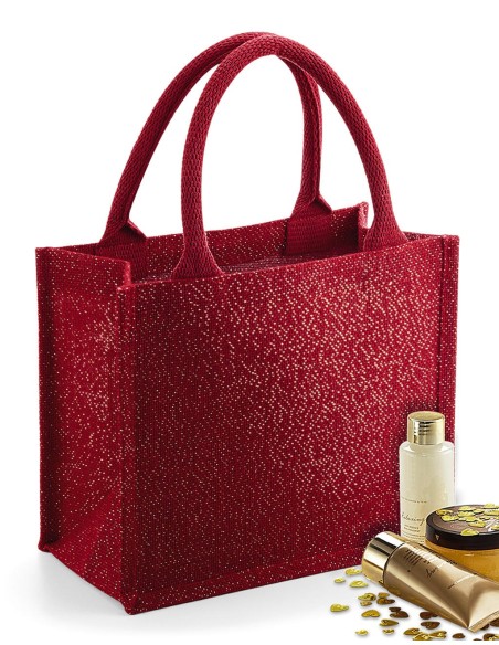 Shimmer Jute Mini Gift Bag6