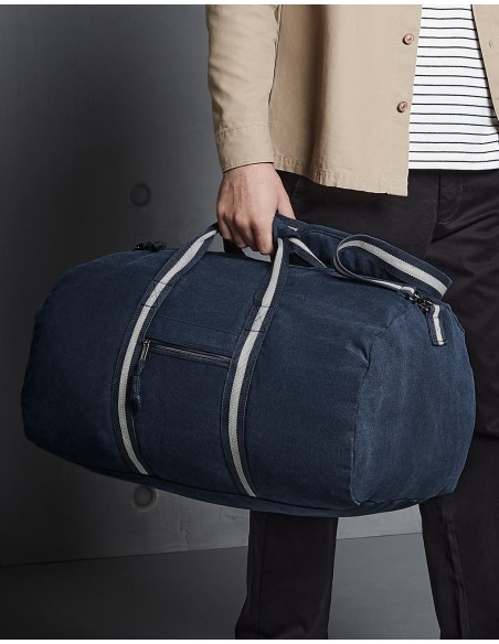 Vintage Canvas Holdall6