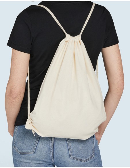 Organic Cotton Drawstring Backpack3