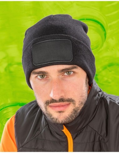 Recycled Double Knit Printers Beanie2
