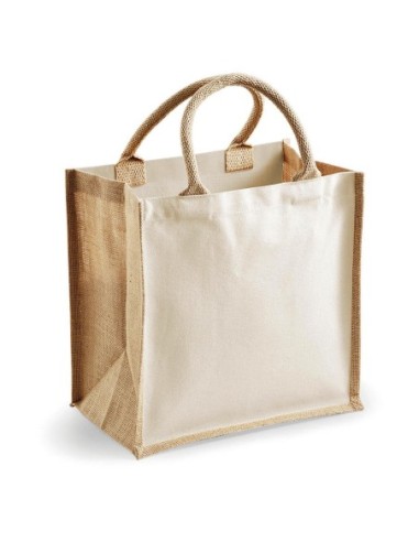 Printers Midi Jute Bag0