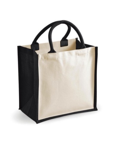 Printers Midi Jute Bag1