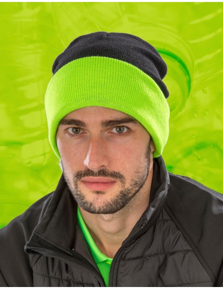 Recycled Black Compass Beanie7