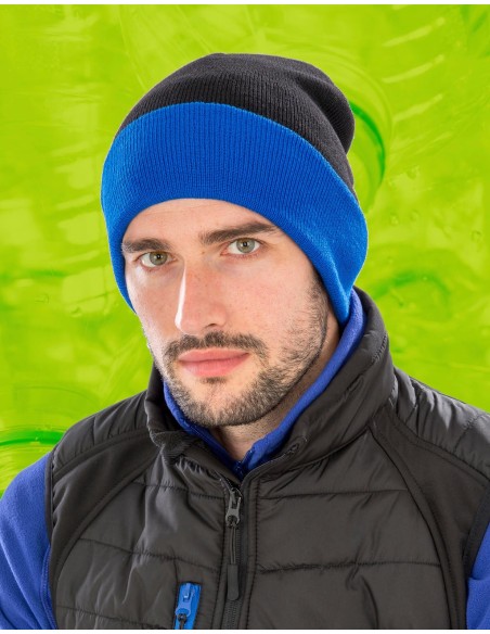 Recycled Black Compass Beanie8