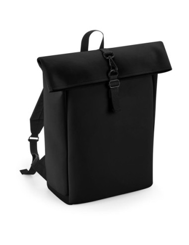 Matte PU Rolltop Backpack0