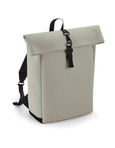 Matte PU Rolltop Backpack1