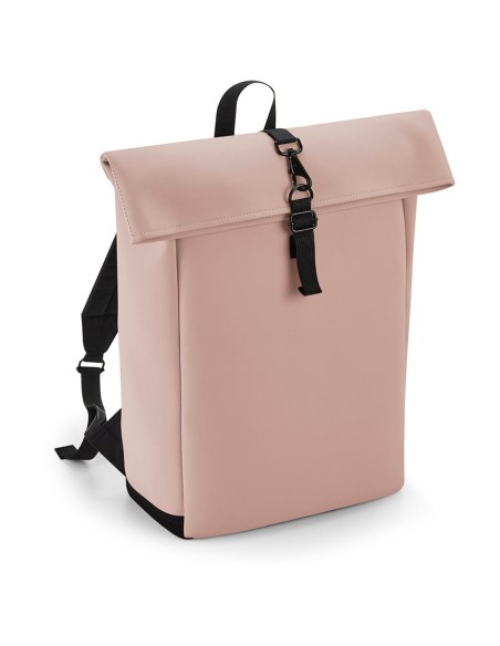 Matte PU Rolltop Backpack2