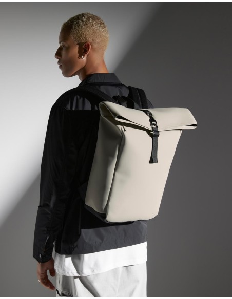 Matte PU Rolltop Backpack3