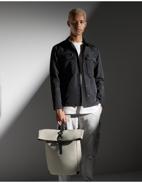 Matte PU Rolltop Backpack4