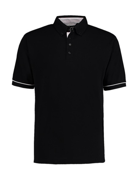 Classic Fit Button Down Contrast Polo Shirt0
