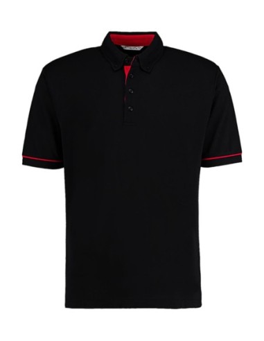 Classic Fit Button Down Contrast Polo Shirt1