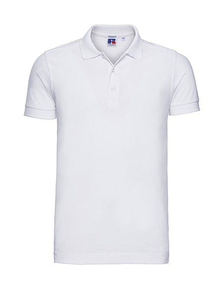 Mens Fitted Stretch Polo0