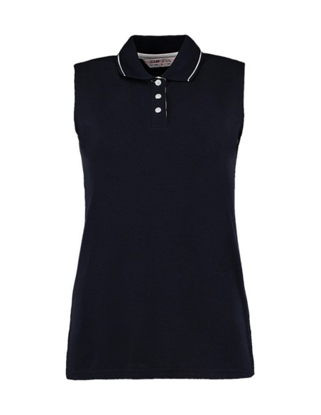 Womens Classic Fit Sleeveless Polo1