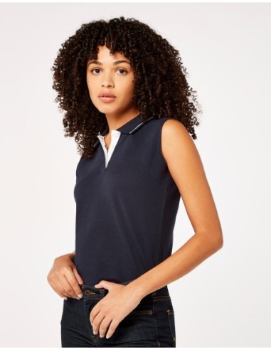 Womens Classic Fit Sleeveless Polo3