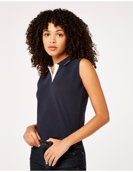 Womens Classic Fit Sleeveless Polo3