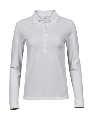 Ladies Luxury LS Stretch Polo0