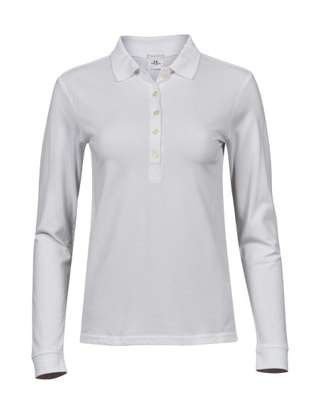 Ladies Luxury LS Stretch Polo0