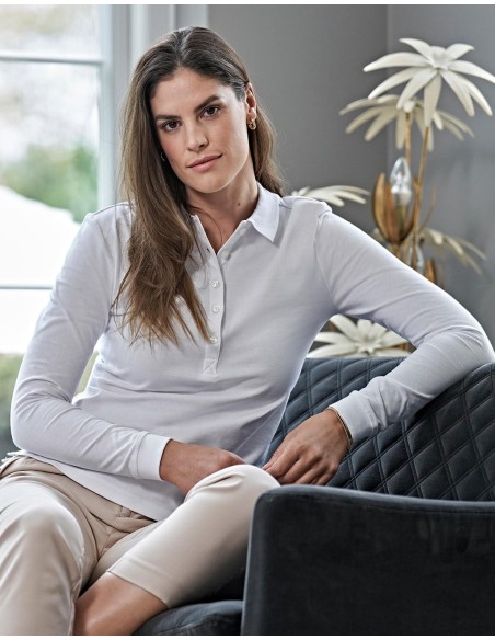 Ladies Luxury LS Stretch Polo4
